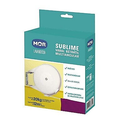 Varal Retrátil Multiangular Sublime 12m – Secagem Prática
