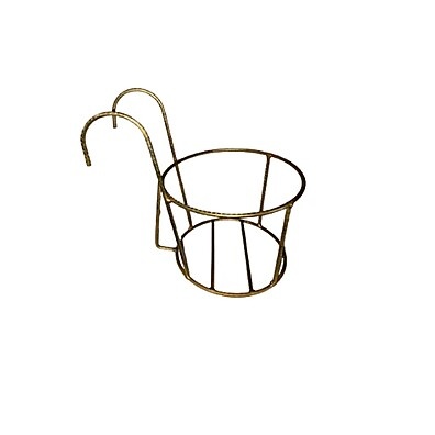 Cestos para Pendurar Plantas – Elegância Dourada na Varanda
