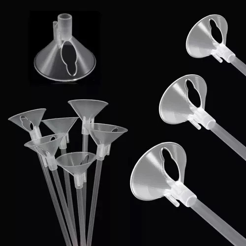 Varetas Transparentes 30cm para Balões: Suporte Ideal para Eventos