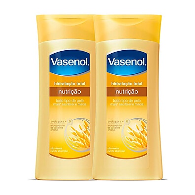 Vasenol Hidratação Total: Kit com 2 Loções 200ml