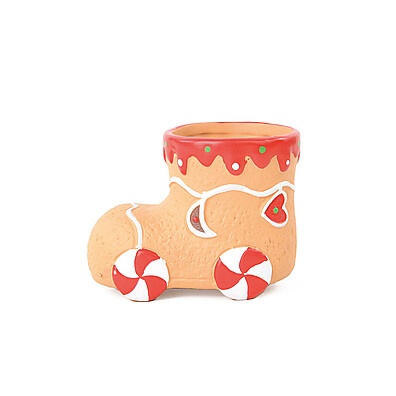 Vaso Bota Gingerbread: Decore seu Natal!