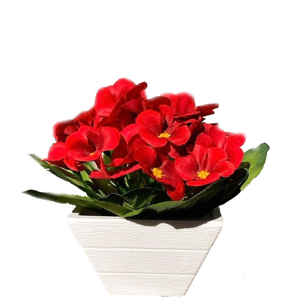Vaso com Hortênsia Artificial – Decoração Elegante para Sala, Quarto ou Banheiro