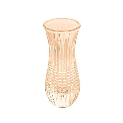 Vaso Wolff Queen Âmbar 6x15cm: Elegância em Cristal