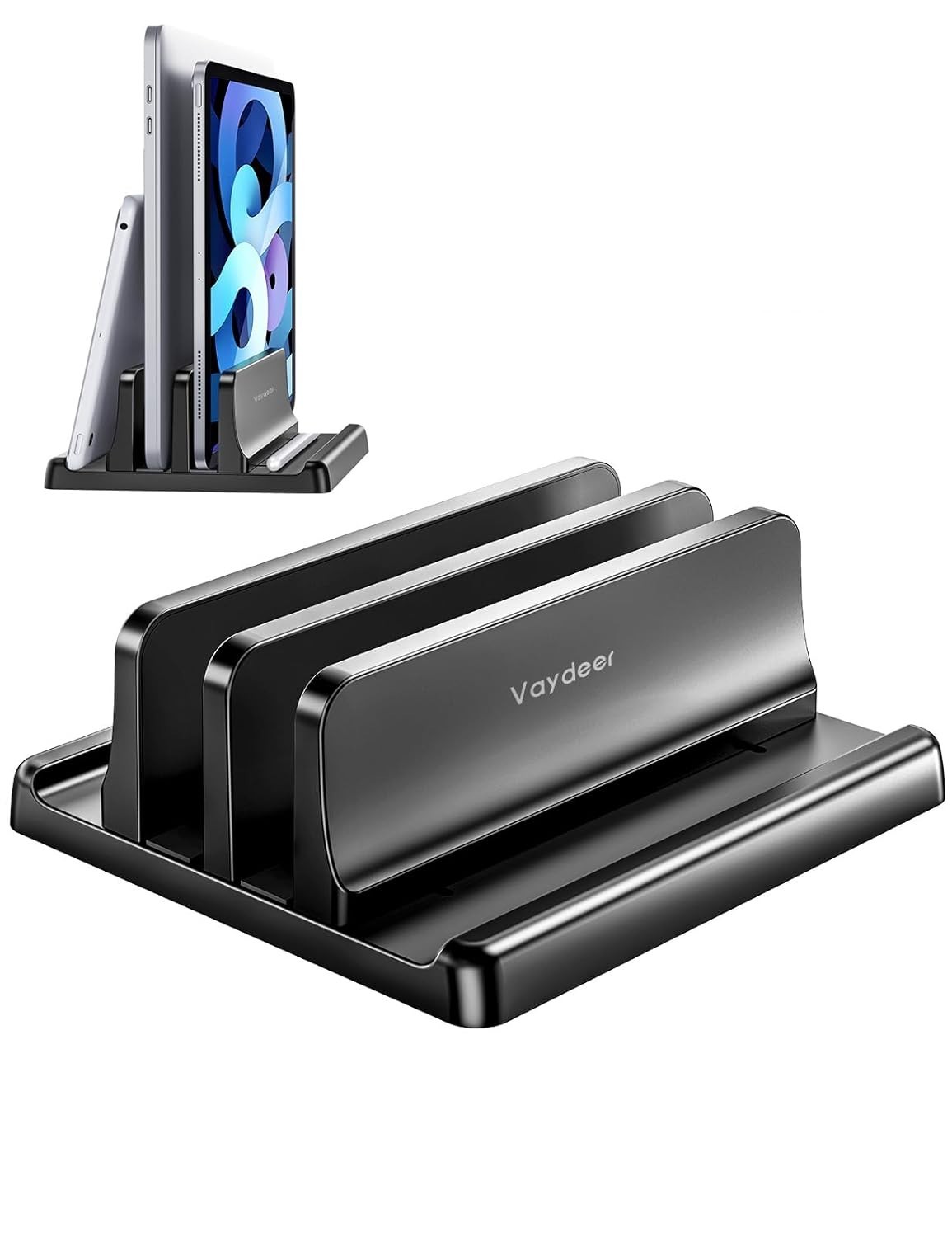 Suporte Vertical para Laptop Vaydeer - Organize sua Mesa com Estilo e Produtividade