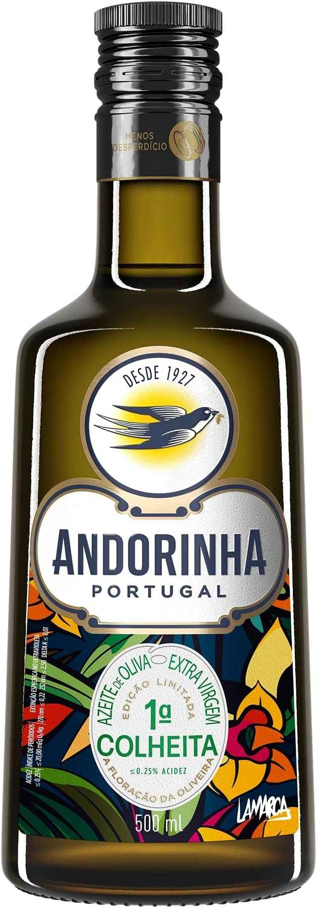 Azeite Extra Virgem Andorinha Primeira Colheita VD 500ml