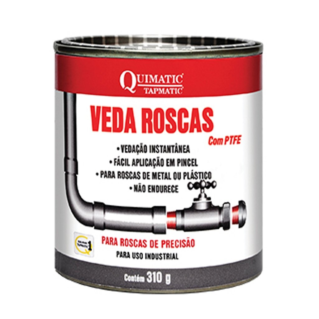 Veda Rosca Tapmatic 310g: Selante Líquido com PTFE