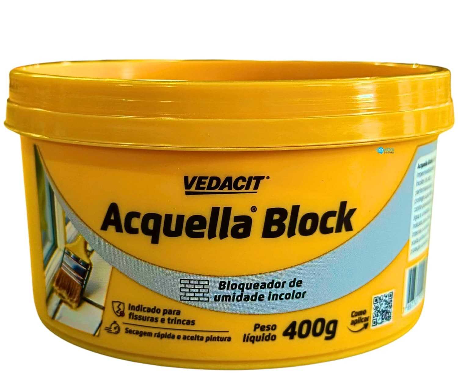 Vedacit Acquella Bloqueador de Umidade Incolor 400g: Proteção Rápida e Invisível para Fissuras e Trincas
