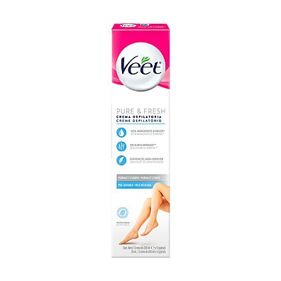 Veet Pure & Fresh: Depilação Suave e Sem Irritação