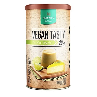 Vegan Tasty: 20g de Proteína Vegetal Sabor Torta de Limão