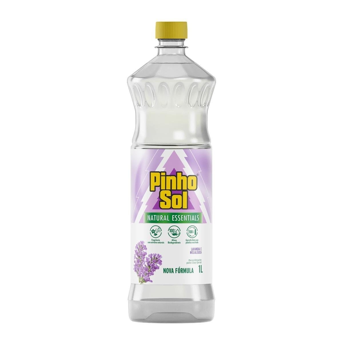 Pinho Sol Desinfetante Naturals Lavanda e Melaleuca 1L - Limpeza Poderosa com Fragrância Vegana