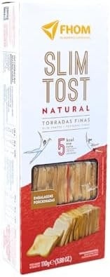 Torrada Slim Tost Natural Zero Lactose Alimento Vegano Fhom 110g