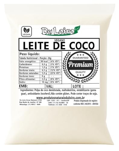 Leite de Coco em Pó Vegano 500grs