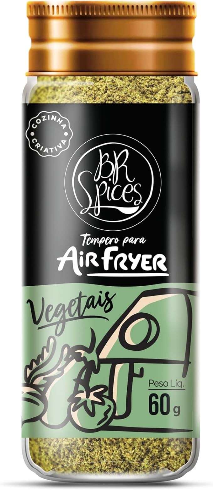 TEMPERO PARA AIR FRYER: VEGETAIS BR SPICES VIDRO 60G
