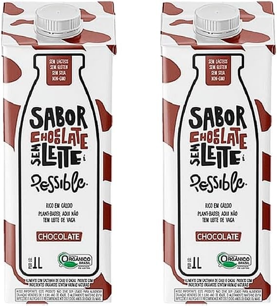 Kit 2X: Leite Vegetal de Castanha de Caju Chocolate Orgânico Possible 1L