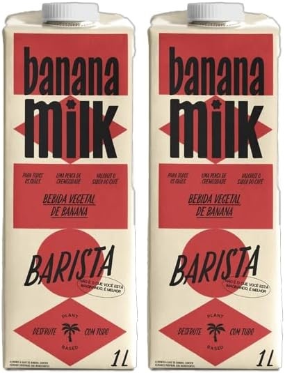 Kit 2X: Leite Vegetal de Banana Barista Banana Milk 1L