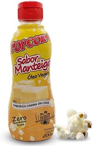Óleo Vegetal Flavored Popcorn Manteiga 200g