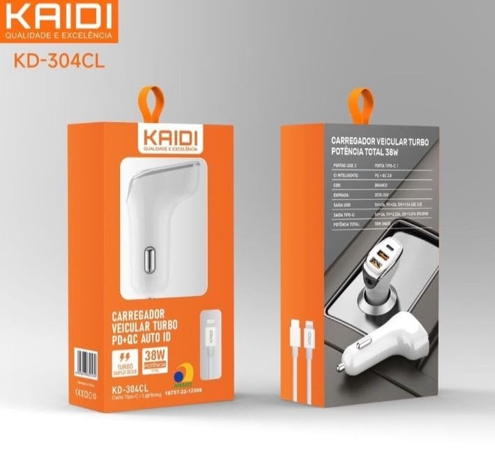 veicular-a-304cl-carregador-c-usb-pd-kaidi-turbo-38w-kd-a