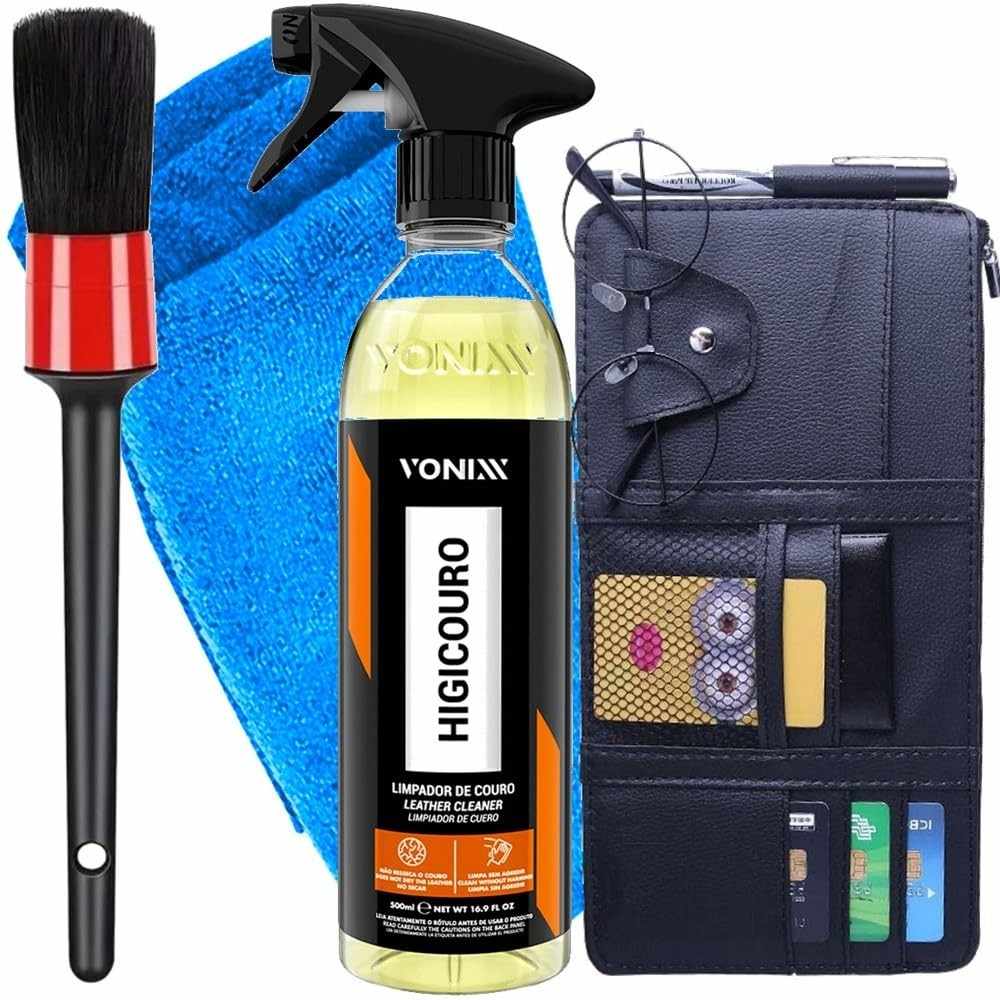 Kit Essencial Higienização e Organização Interna Veicular Karbox & Vonixx