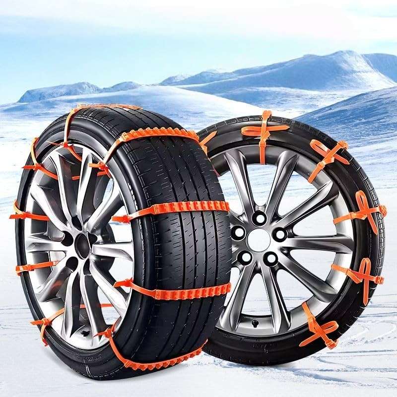 Correntes de Neve Universais: Tração Segura para Veículos Elétricos, Motos e Triciclos no Inverno