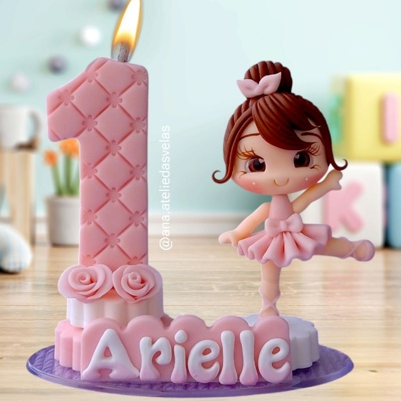 Vela Bailarina Biscuit: Encanto na Sua Festa!