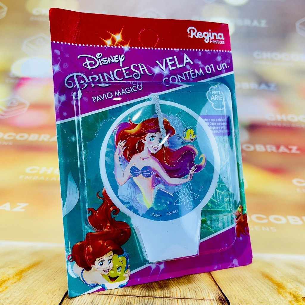 Vela de Aniversário Ariel Disney Regina