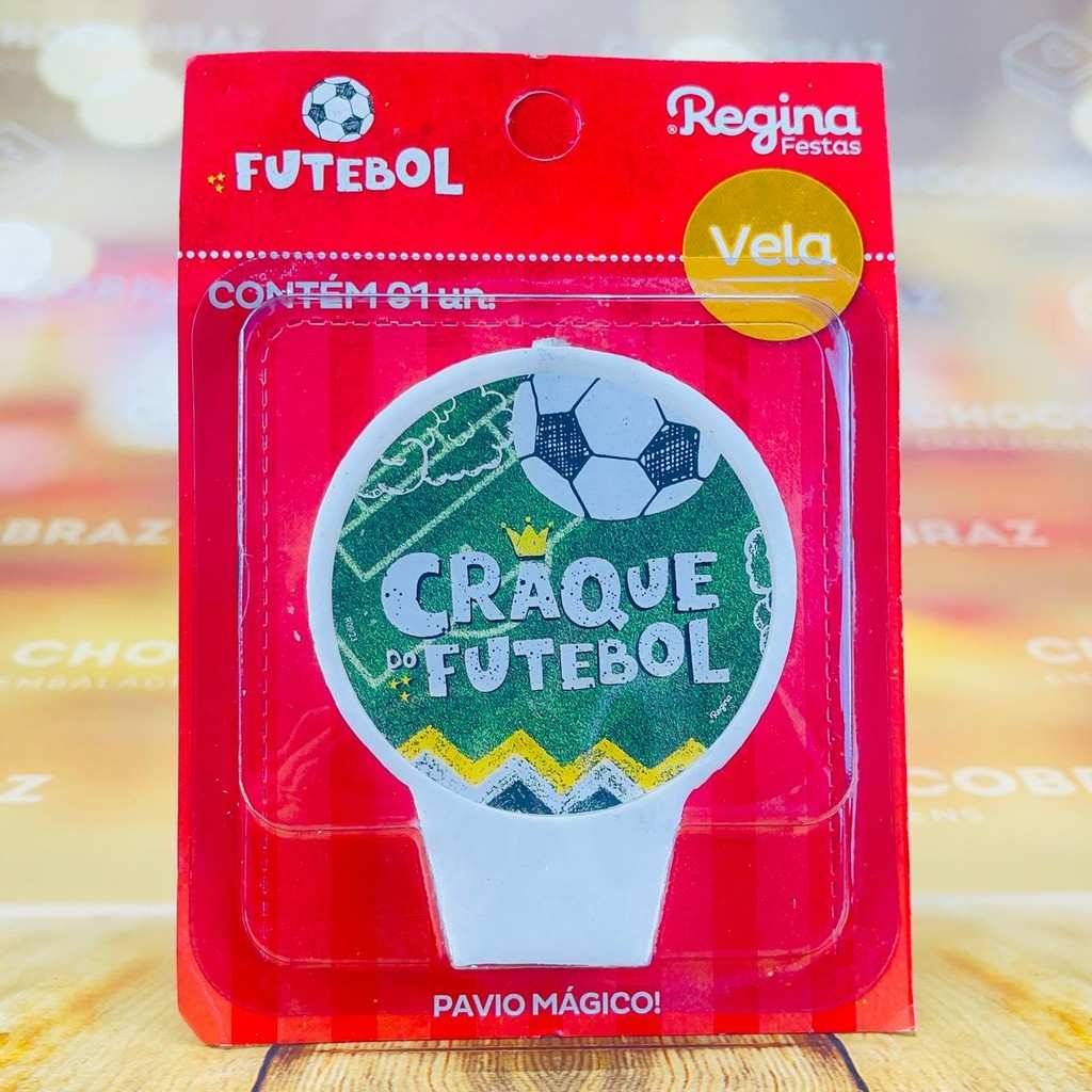 Vela de Aniversário Futebol Regina