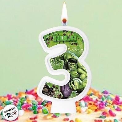 Vela Hulk Disney: Decore a Festa com o Incrível Herói!