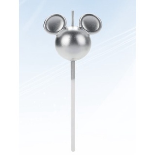 Vela Mickey 360° Prata: Decore seu Bolo Disney!