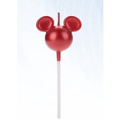 Vela Mickey 360 Vermelha Disney – Decore seu Bolo com Estilo!