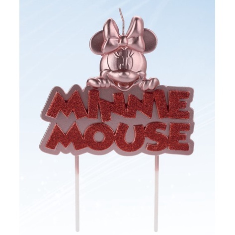 Vela Minnie Rose Gold: Decore seu Bolo com a Disney!