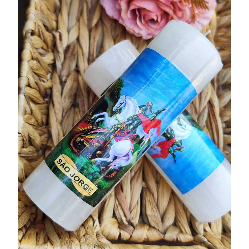 Vela Votiva 7 Dias São Jorge – 260g de Parafina Pura