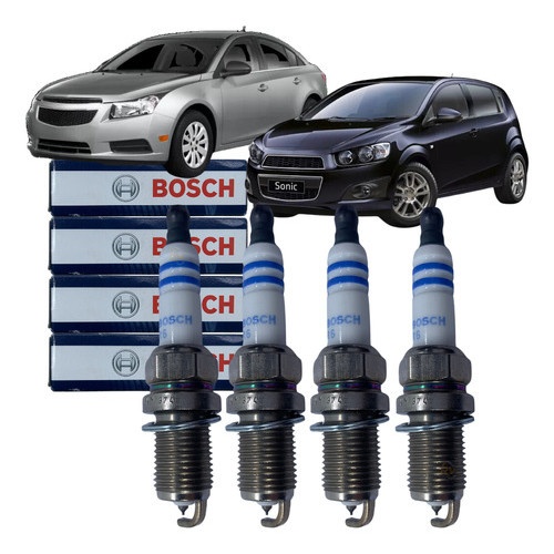 Velas Ignição Bosch Iridium: Cruze 1.8 Flex (2011-2016)