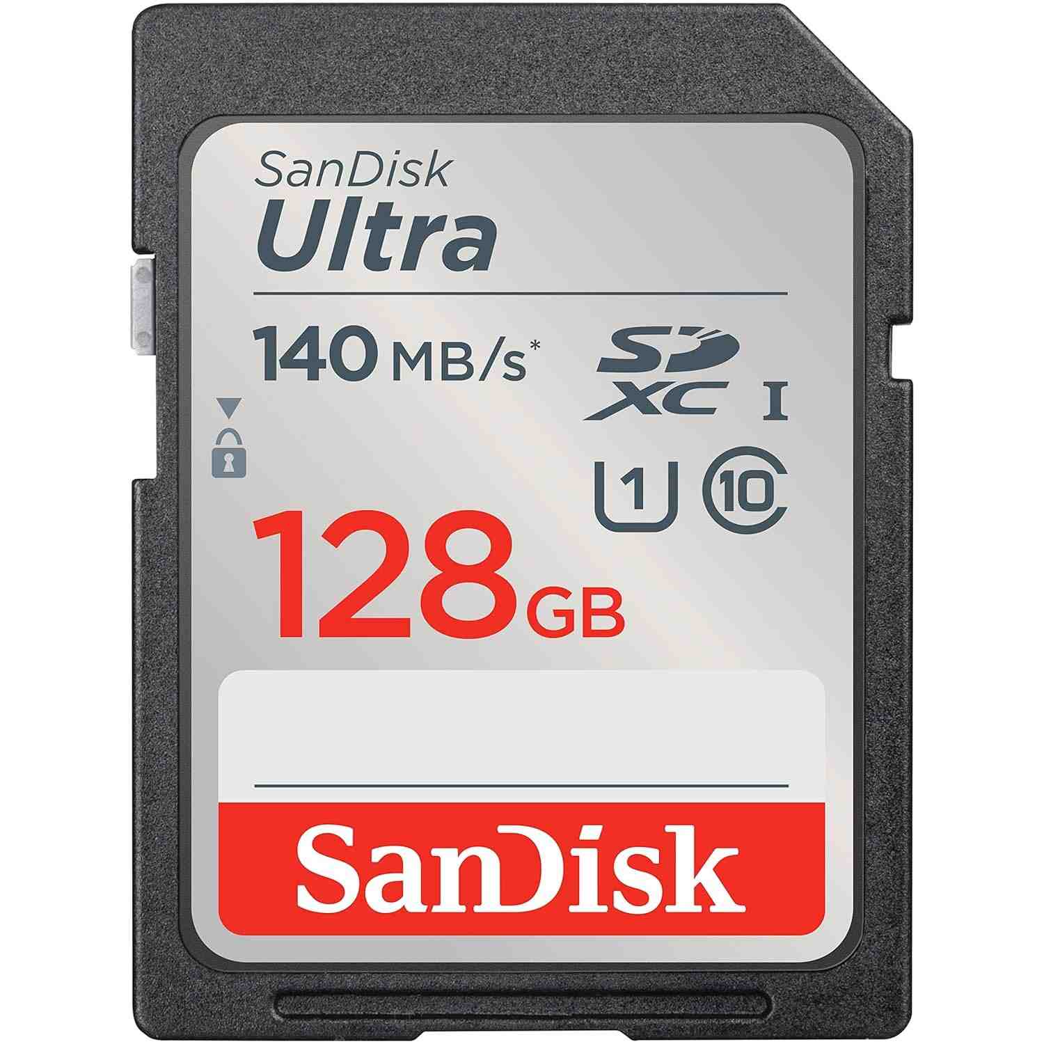 Cartão de Memória SanDisk Ultra 128GB SDXC UHS-I: Velocidade e Confiança para Seus Momentos