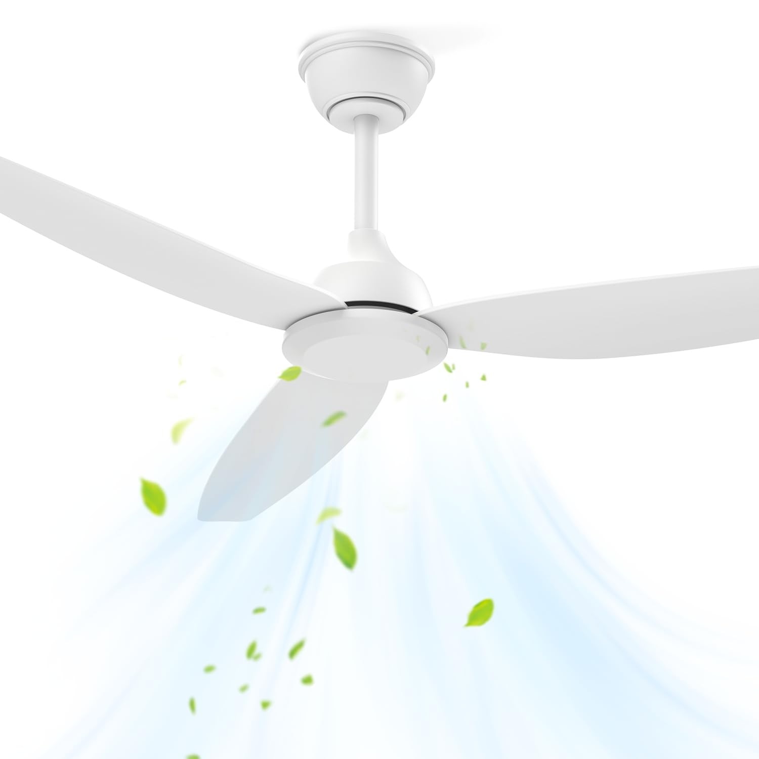 Ventilador de Teto 52" Silencioso com Controle Remoto | 6 Velocidades e Modo Reversível