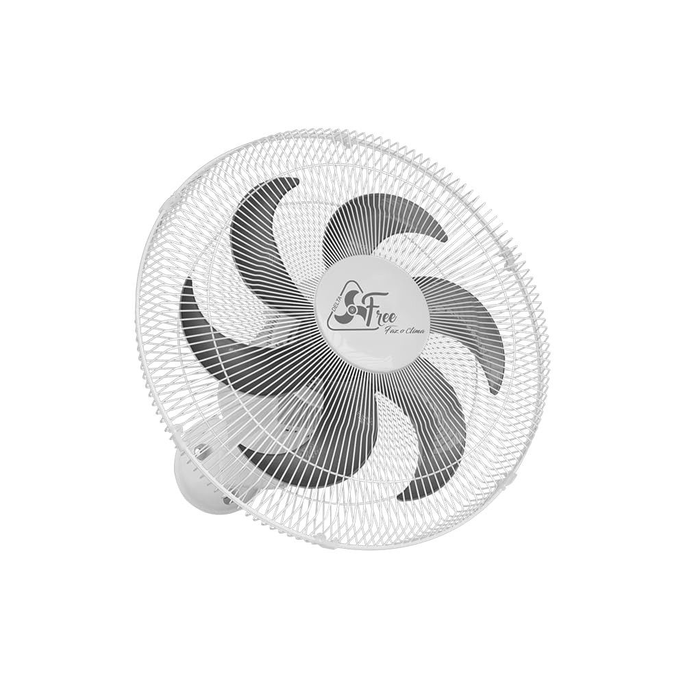 Venti-Delta Free Ventilador Oscilante de Parede 40cm | Grade em Aço, Bivolt, Branco