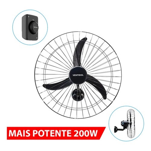 Ventilador de Parede 60cm Ventisol: Potência e Refrescância