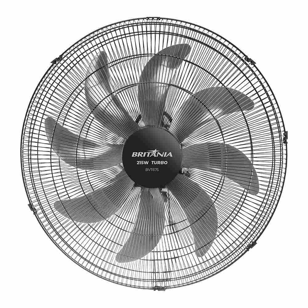 Ventilador de Parede Britânia 60cm: Max Force e 3 Velocidades