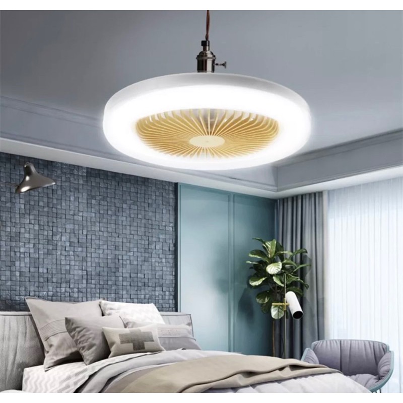 Ventilador de Teto com LED e Controle Remoto: Moderno e Silencioso