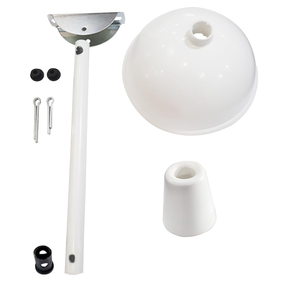 Kit Completo de Fixação para Ventilador de Teto com Haste 30cm - Compatibilidade Universal e Segurança Reforçada