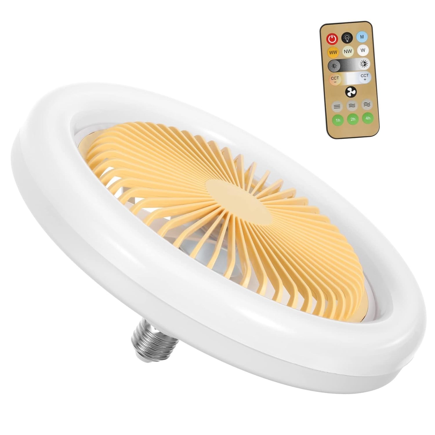 Ventilador de Teto com Controle Remoto e Luz LED Inteligente - Moderno e Silencioso