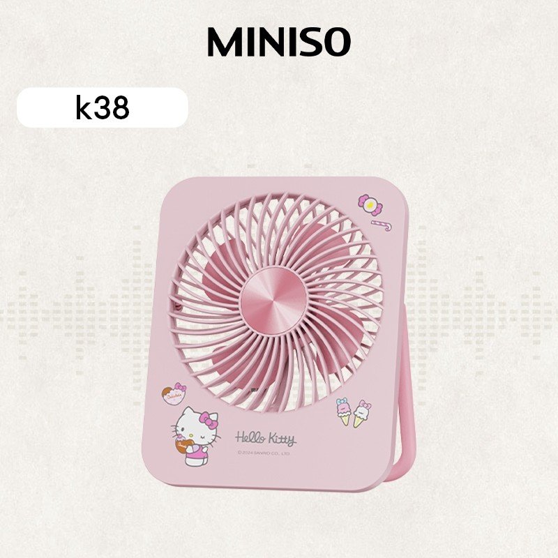 Ventilador Sanrio K38: Portátil e Silencioso