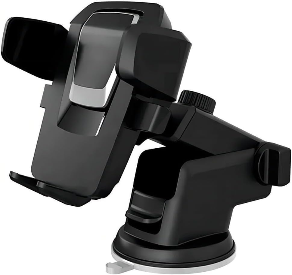 Suporte Celular Veicular Premium 360°: Ventosa Forte para Painel e Parabrisa - Fixação Segura Anti-Queda para GPS e Waze