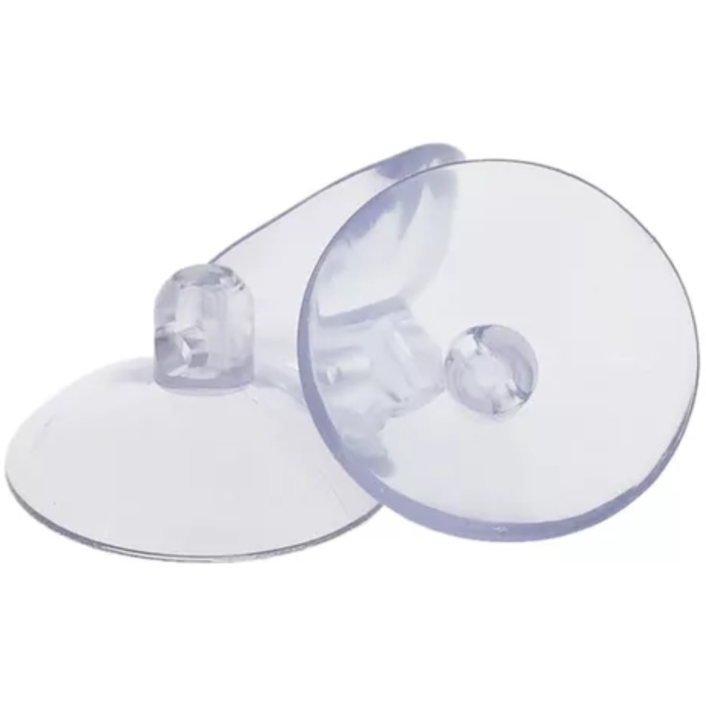 Ventosinhas de Silicone Transparente para Vidro – 100 Unidades