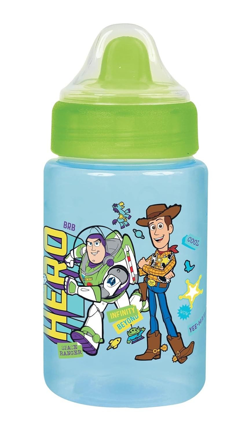 Copo BabyGo com Tampa e Válvula Redutora 340ml - Toy Verde Story | Segurança e Conforto para Bebês +6m