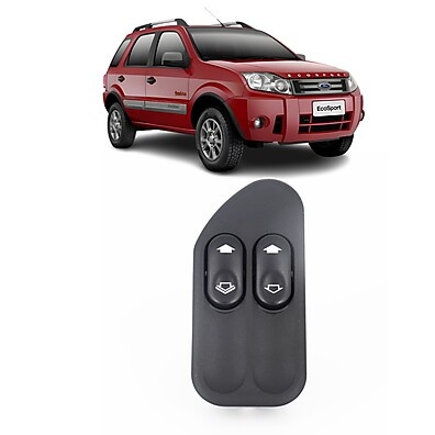 Botão Vidro Elétrico Ford: Controle com LED Verde