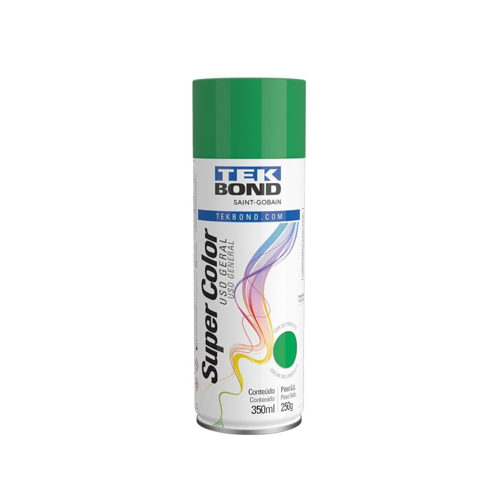 Tinta Spray Verde Aerossol TekBond 350ml: Acabamento Profissional para Uso Geral
