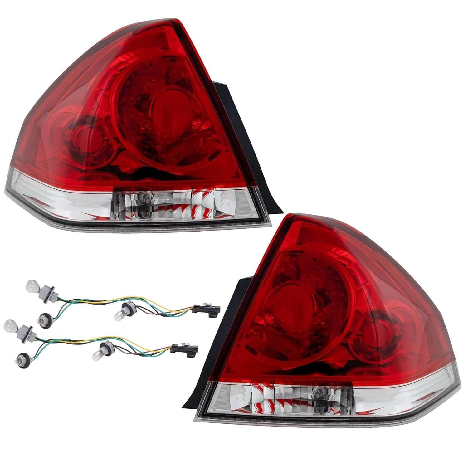 Luzes Traseiras Chevy Impala 2006-2013: Segurança e Estilo com Par de Lanternas Vermelhas