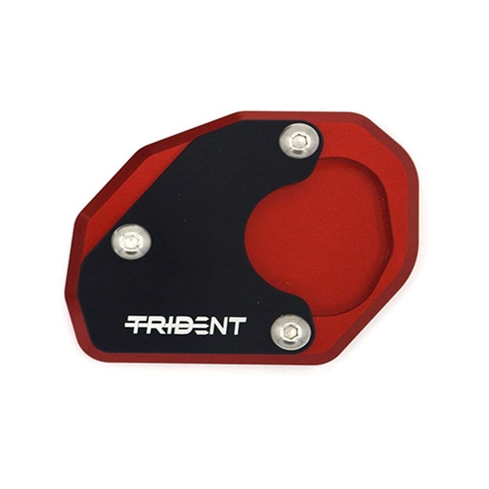 Amplie a Estabilidade da Sua Triumph TRIDENT 660 2021 com Suporte de Pé Lateral Premium (Vermelho)
