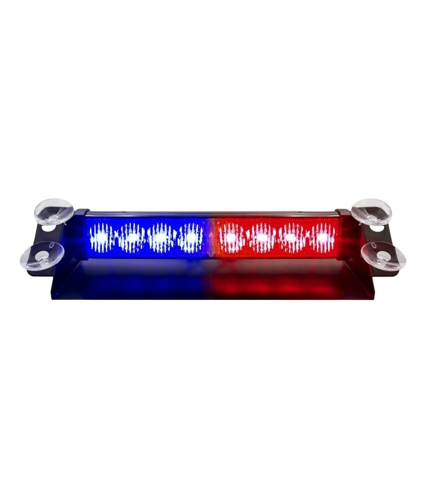 Sinalizador Giroflex LED Azul e Vermelho para Parabrisa - Visibilidade Máxima