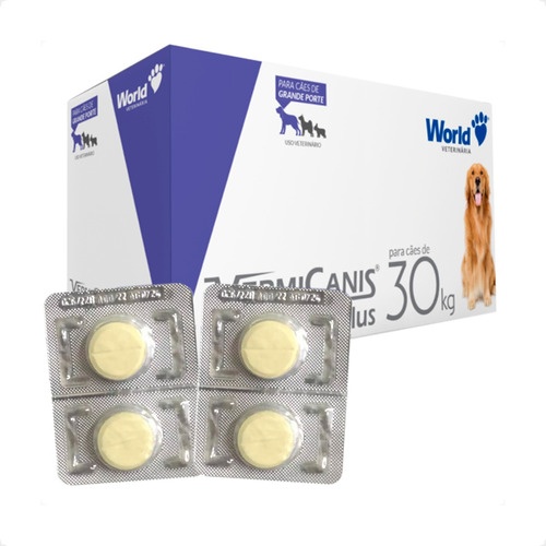 VermiCanis Plus: Vermífugo Cães 30Kg - Proteção Total!